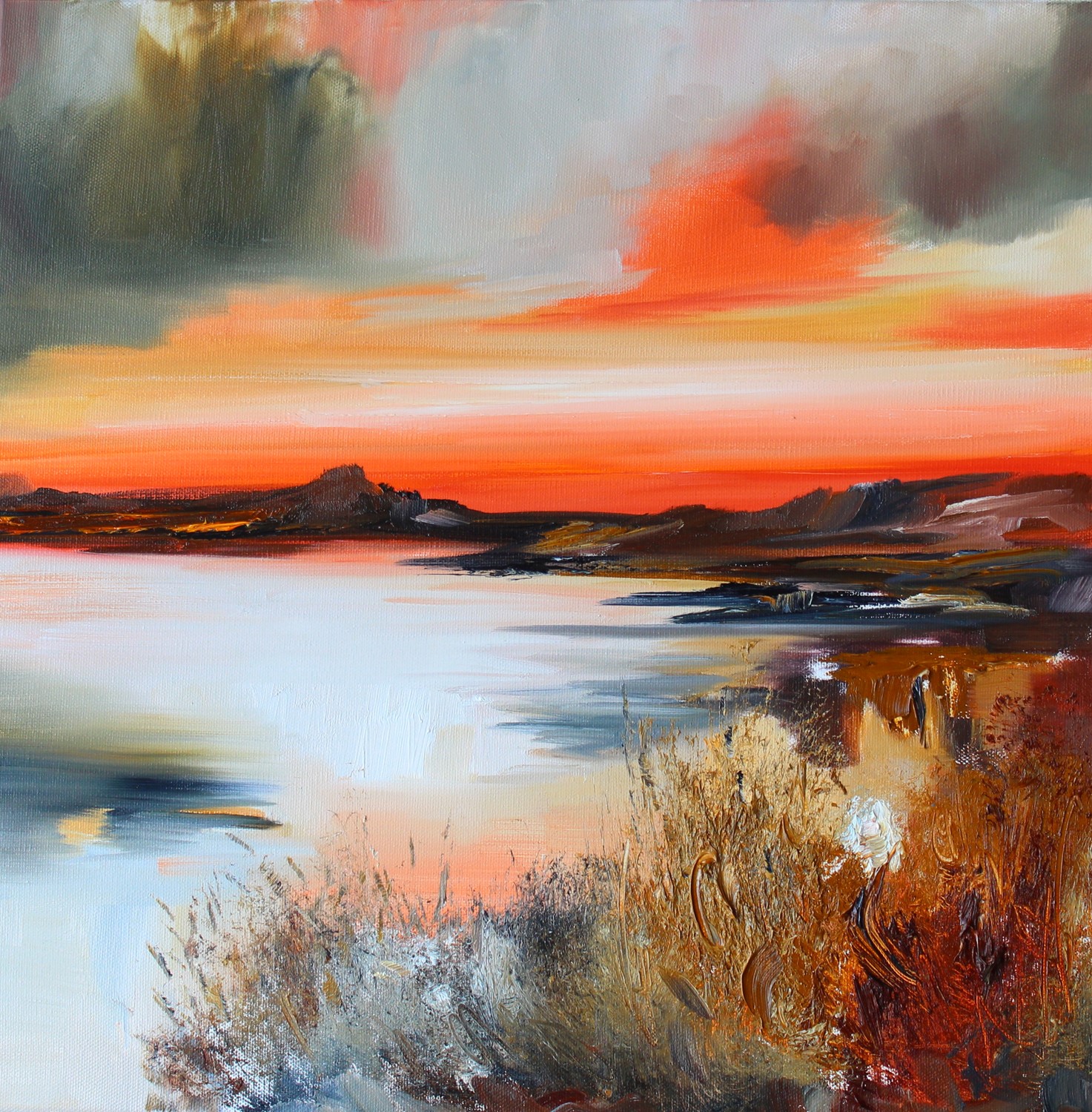 'A Dramatic Sunset' by artist Rosanne Barr